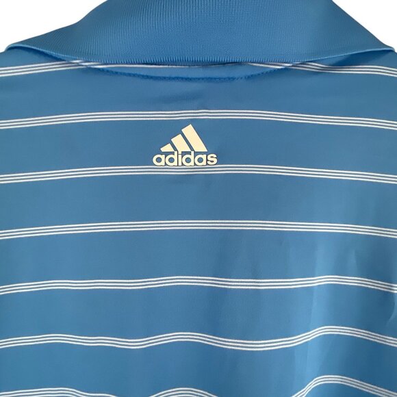 Adidas Mens Blue Striped Polo Shirt 2014 PGA Championship Valhalla Puremotion XL - Picture 3 of 7